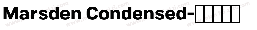 Marsden Condensed字体转换